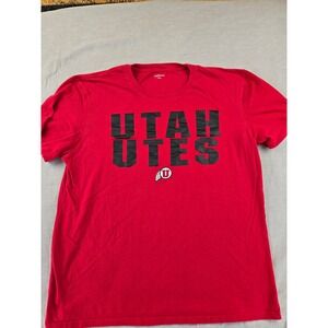 Captivating‎ Apparel Mens Utah Utes NCAA Graphic T-Shirt Red XXL